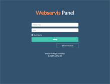 Tablet Screenshot of manager.webservis.com.tr